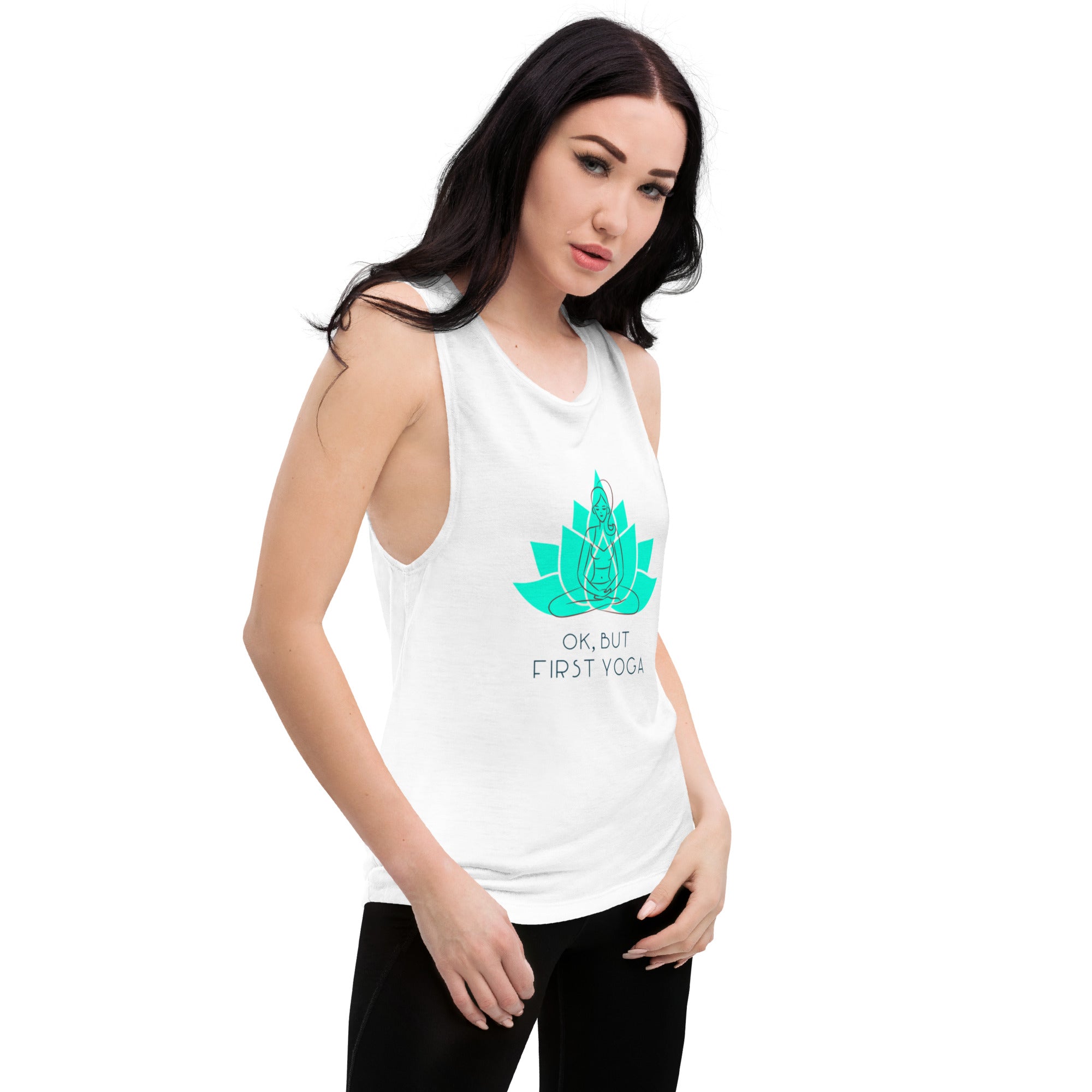 But First Yoga Muscle Tank